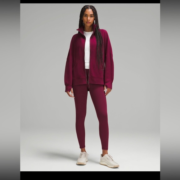 NWT! Womens Lululemon Scuba Oversized Funnel-Neck Full Zip Long. - Picture 3 of 8